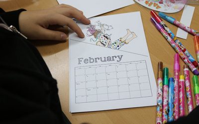 [구리마을] 예쁜 컬러로 채운 나만의 달력 만들기