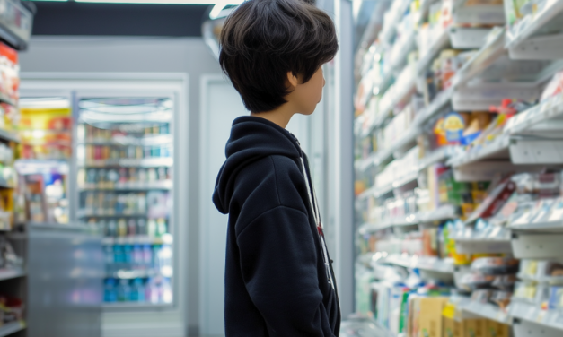 편의점에서 빈 손으로 돌아나온 동원이