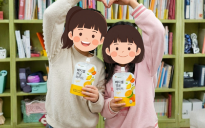 큐라엘 국내아동 후원, 베지셀 800세트 전달!